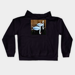 The swans of Conquet Kids Hoodie